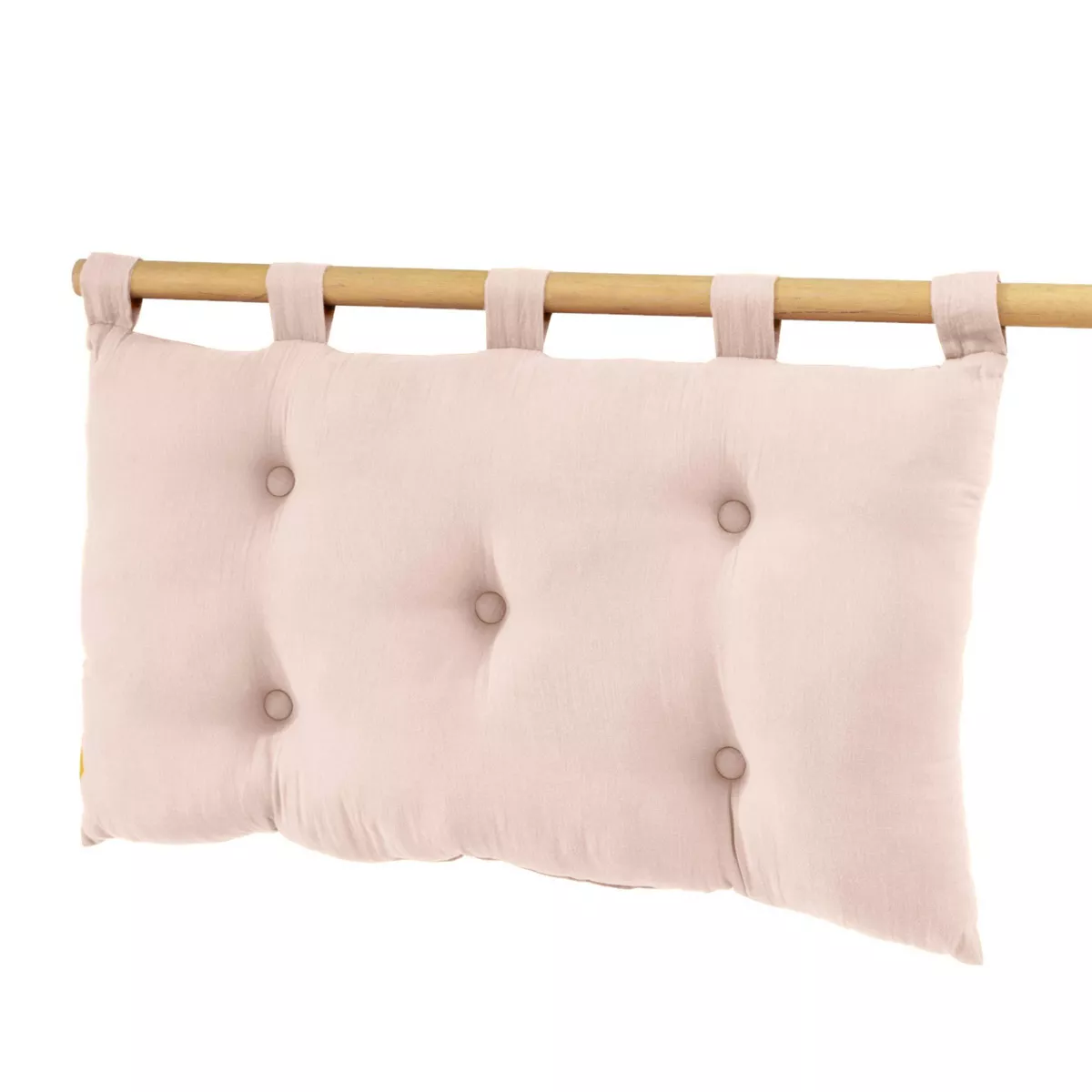 Tête de lit gaze de coton (80 cm) Gaïa Rose poudré