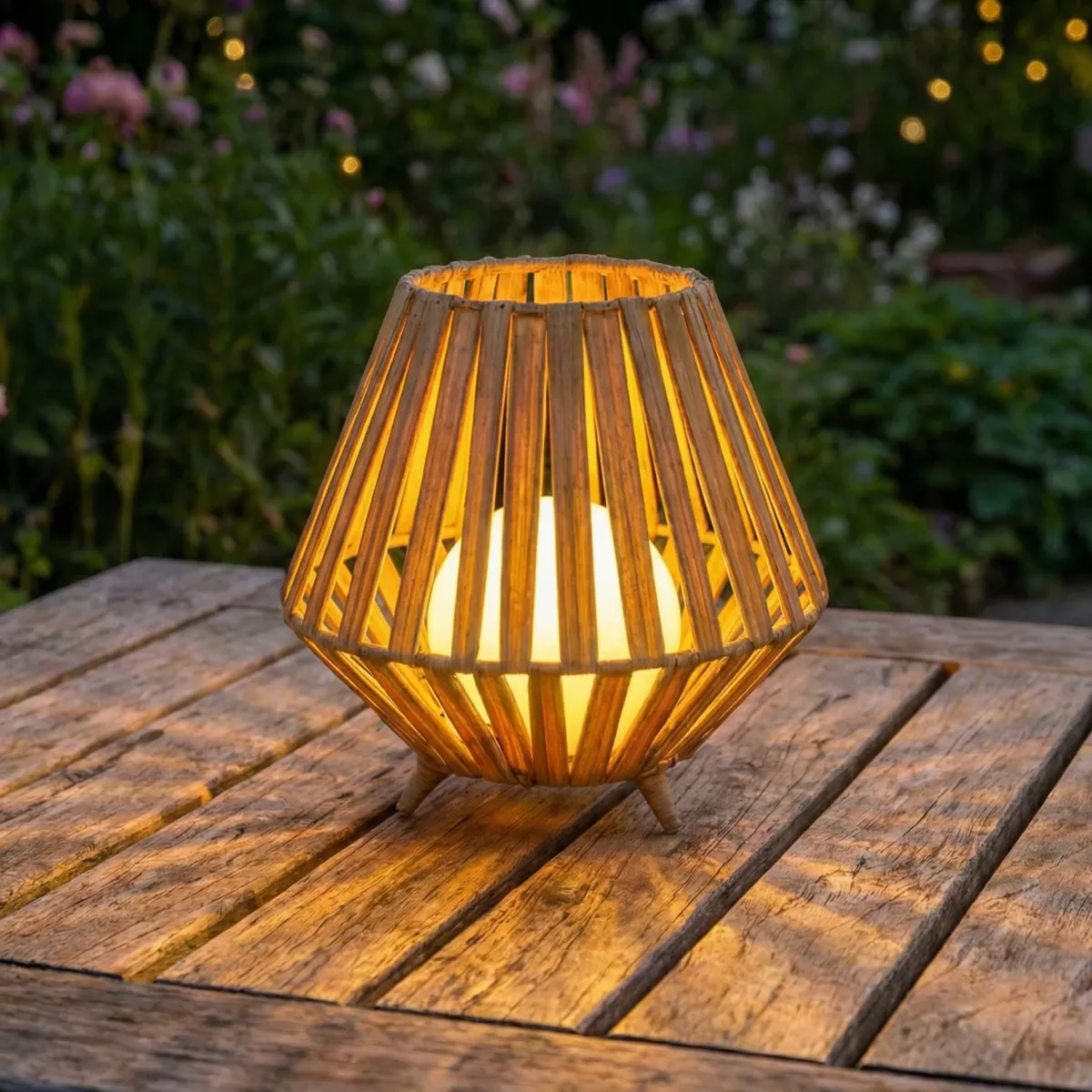 Solar LED-Tischlaterne Augusta - Warmweiß