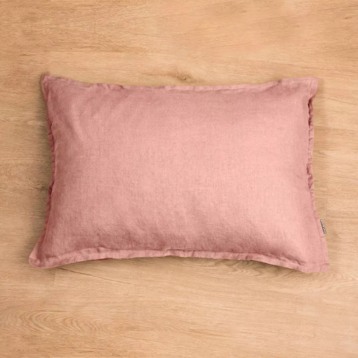 Funda de almohada Rectangular de lino lavado (50 x 80 cm) Louise Rosa Viejo