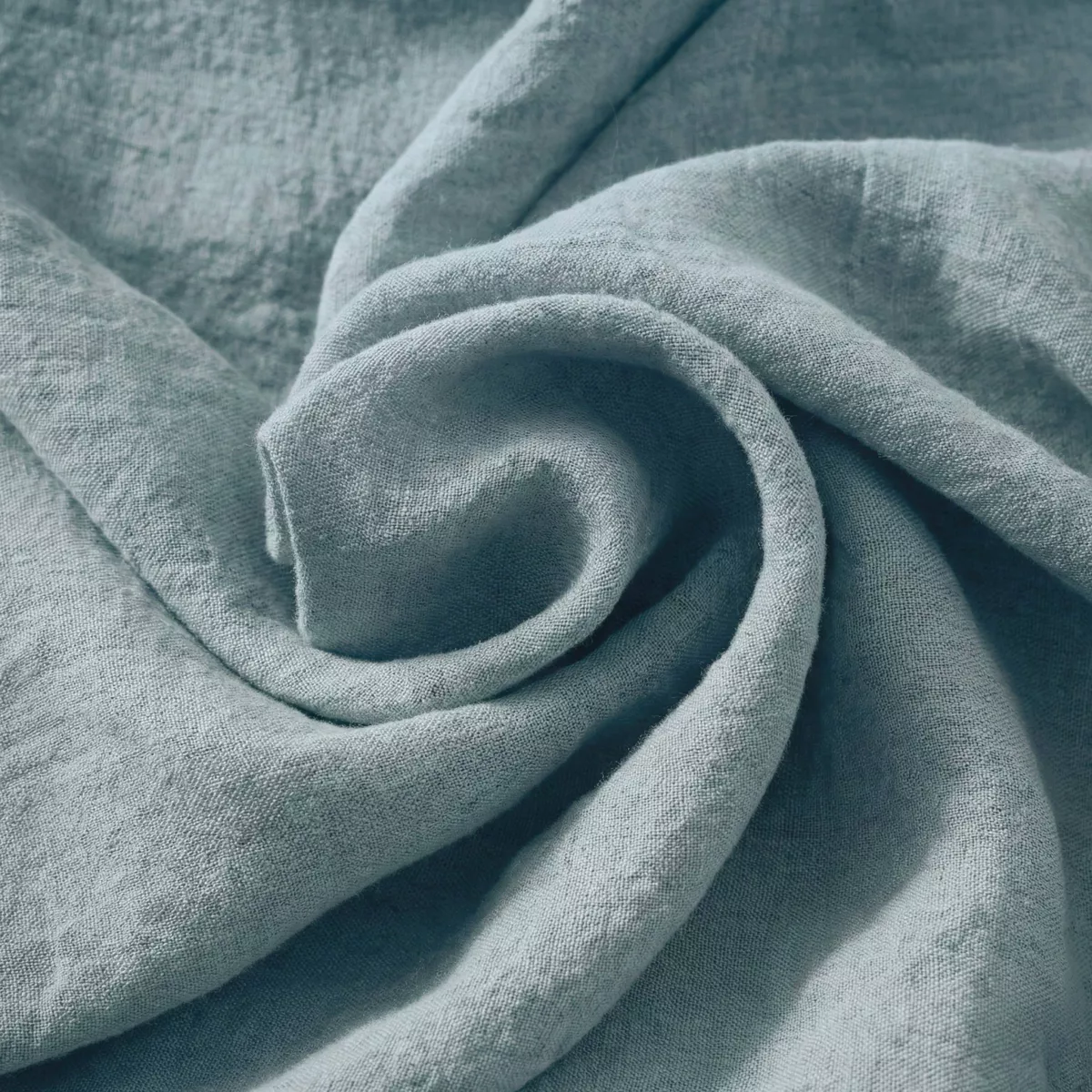 Nappe rectangulaire lin lavé (170 x 250 cm) Louise Bleu Azur