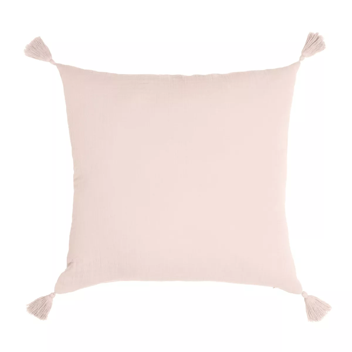 Cuscino quadrato garza di cotone (40 cm) Gaïa Rosa cipria 3