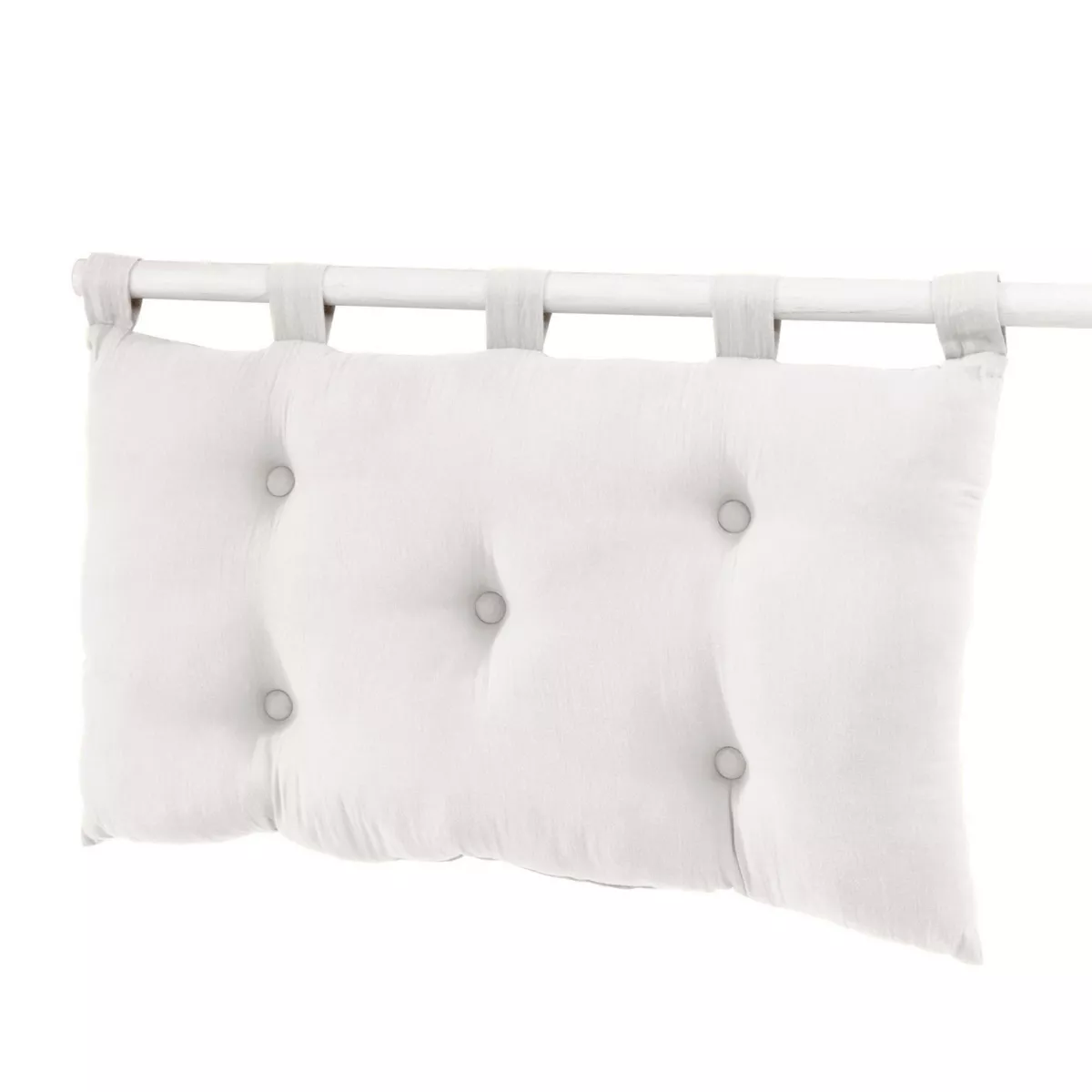 Tête de lit gaze de coton (80 cm) Gaïa Blanc chantilly