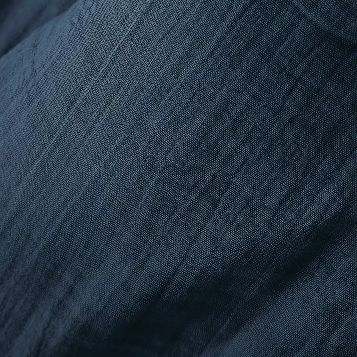 Cache-sommier Gaze de coton (140 x 190 cm) Gaïa Bleu nuit 3