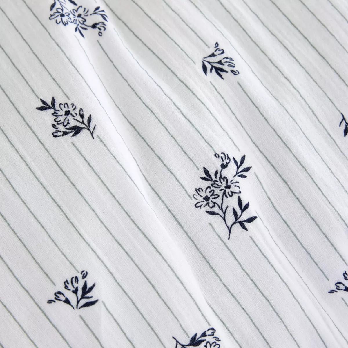 EM - Taie d'oreiller 50 x 70 cm Gaze de coton imprimŽe GAIA IRIS