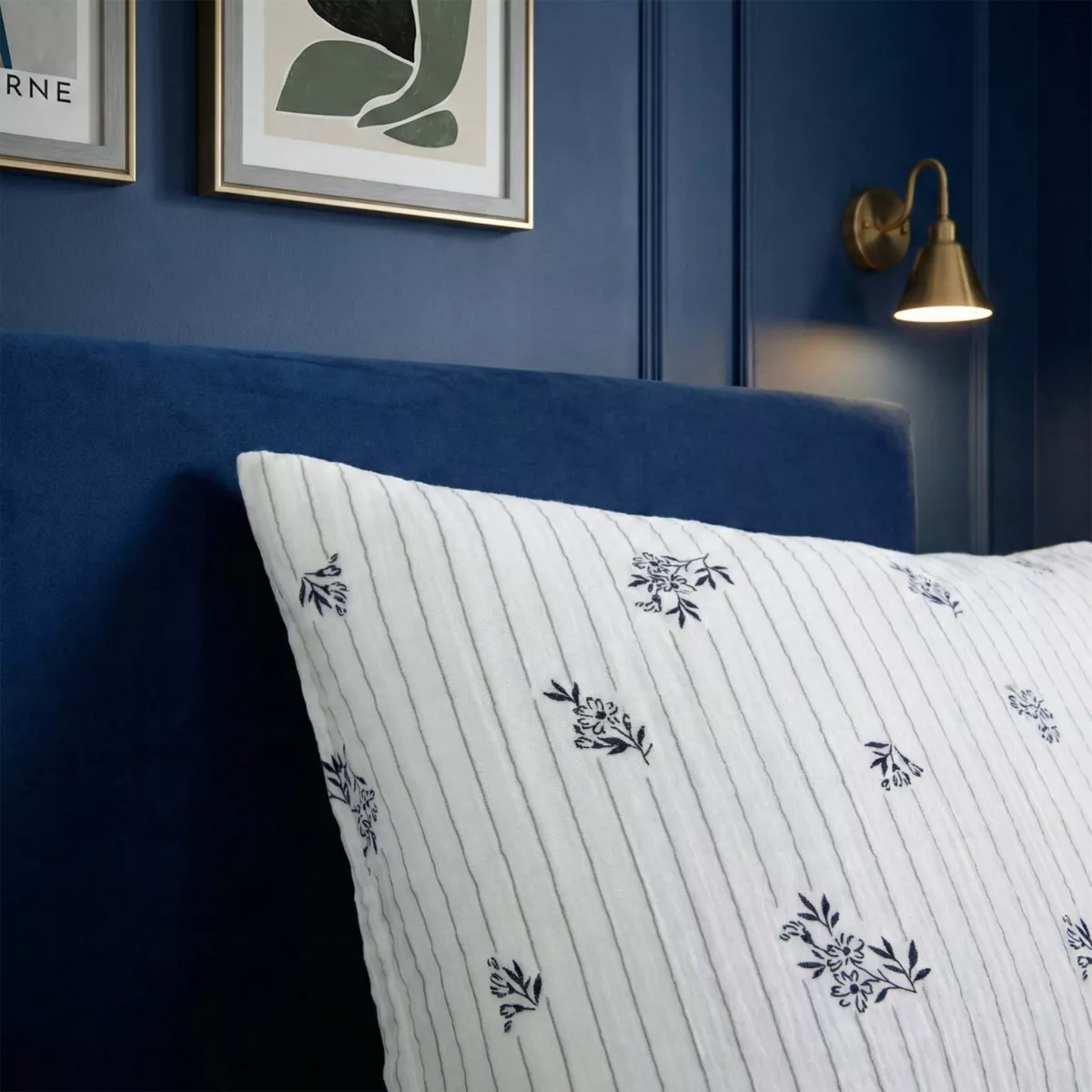 EM - Taie d'oreiller 50 x 70 cm Gaze de coton imprimŽe GAIA IRIS