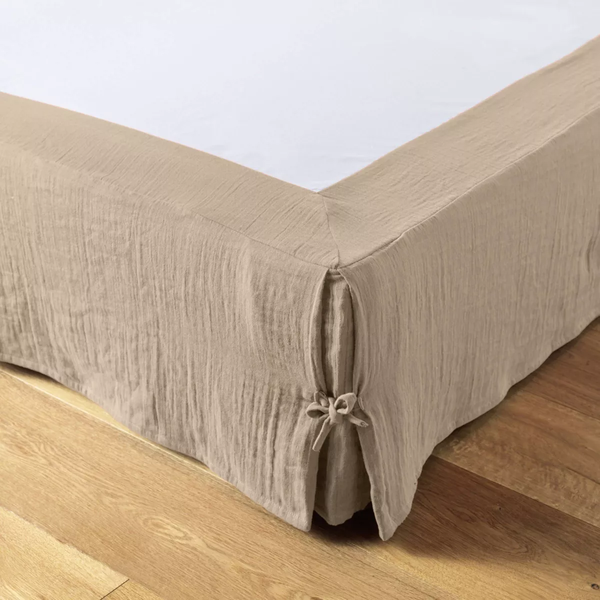 Cubresomier de gasa de algodón (140 x 190 cm) Gaïa Marrón cuerda