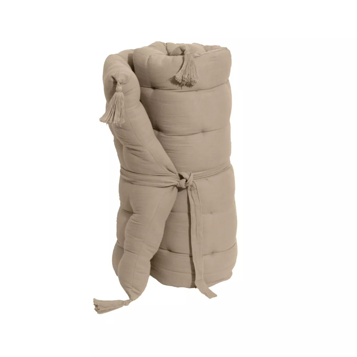 Musselin-Bodenmatratze (60 x 120 cm) Gaïa Hellbraun