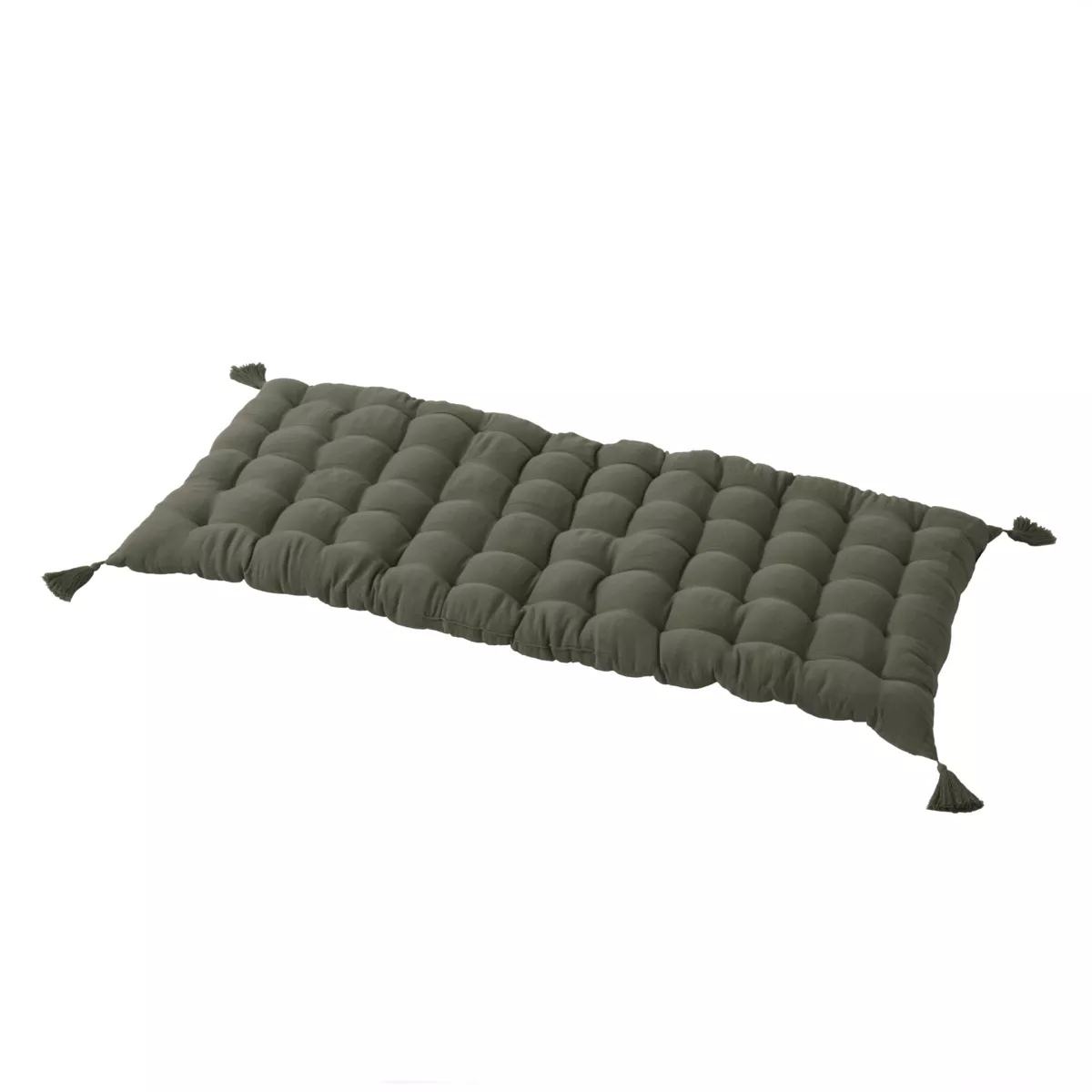 Matelas de sol gaze de coton (60 x 120 cm) Gaïa Vert romarin