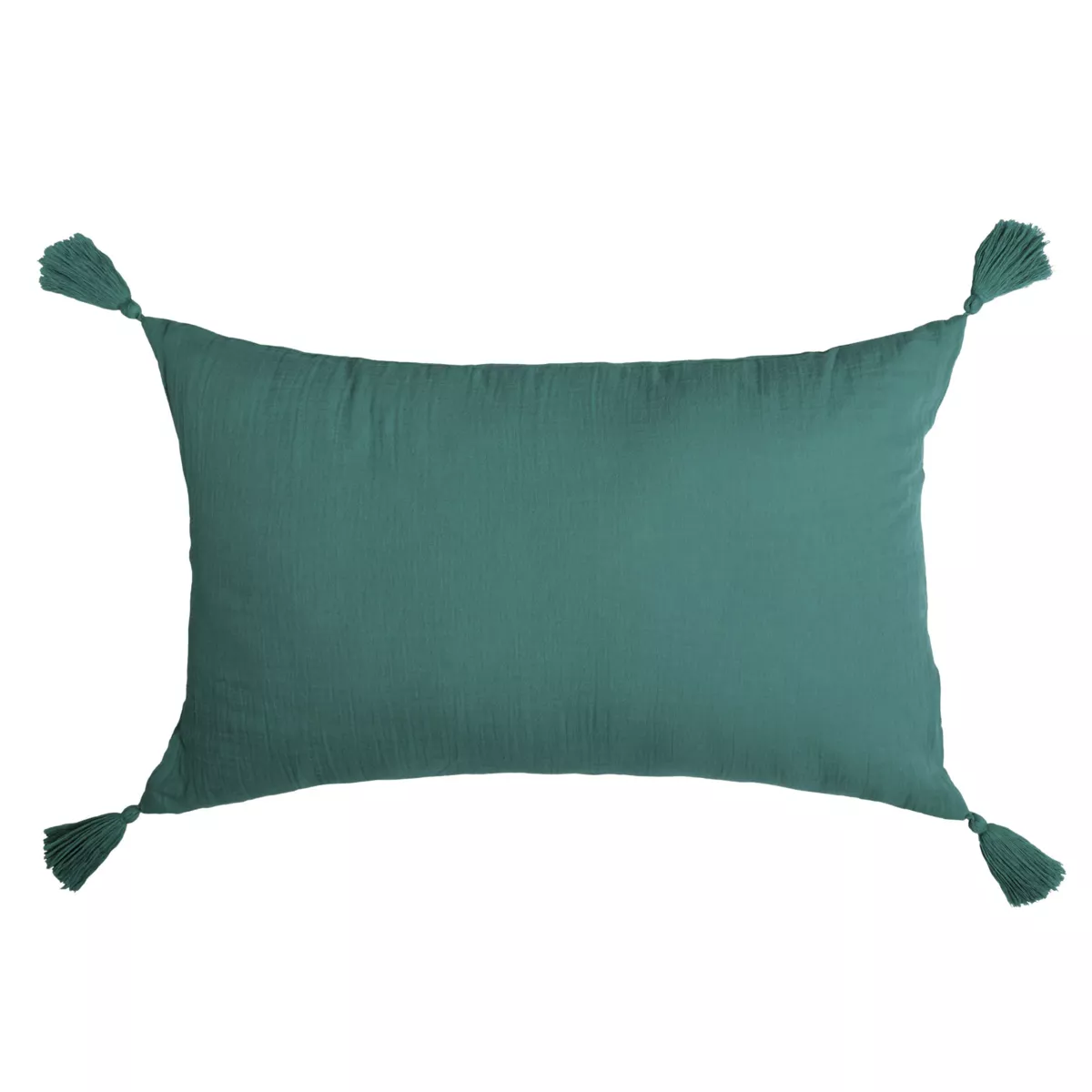 Cuscino rettangolare in garza di cotone (40 x 60 cm) Gaia Blu anatra