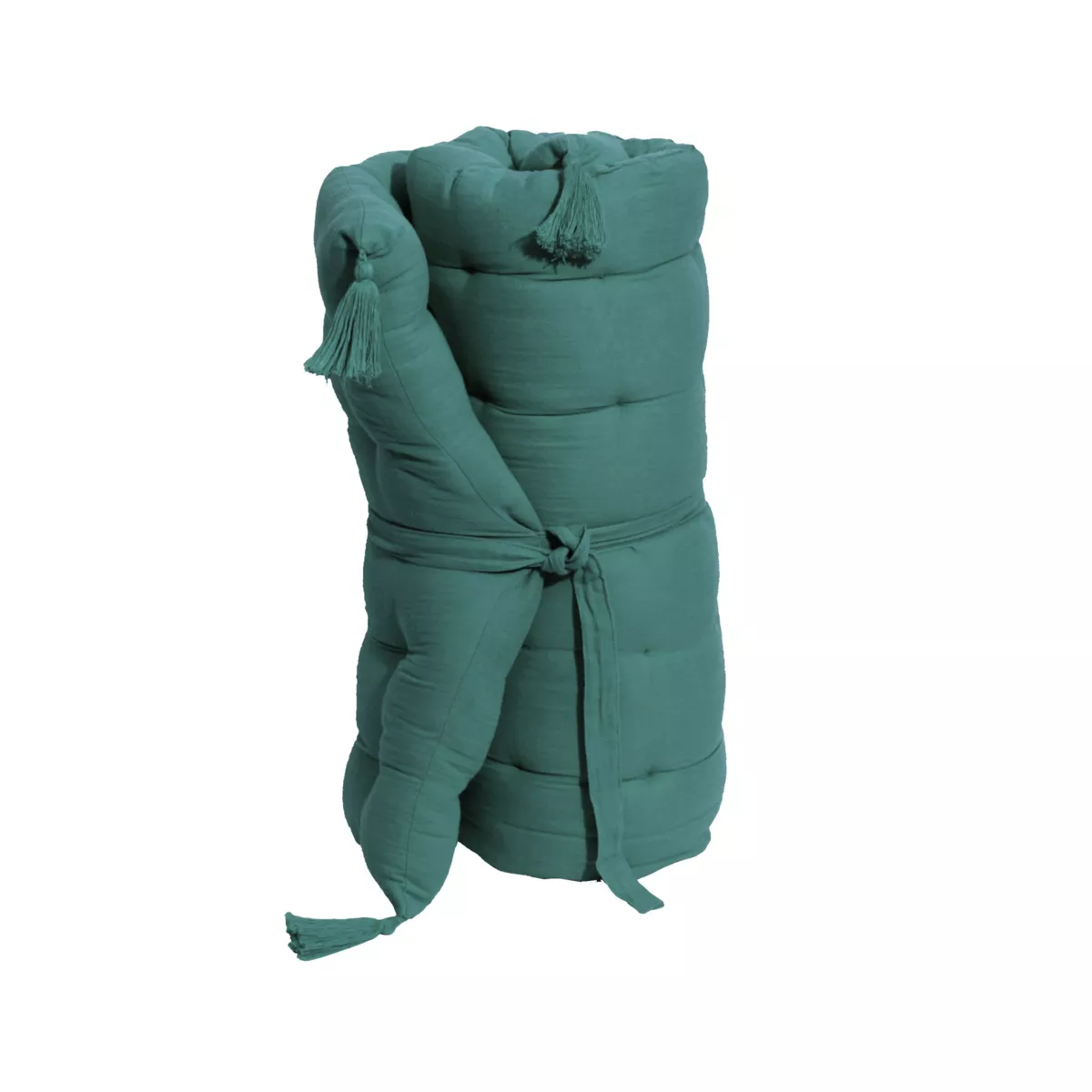 Colchoneta de suelo en gaza de algodón (60 x 120 cm) Gaïa Azul trullo