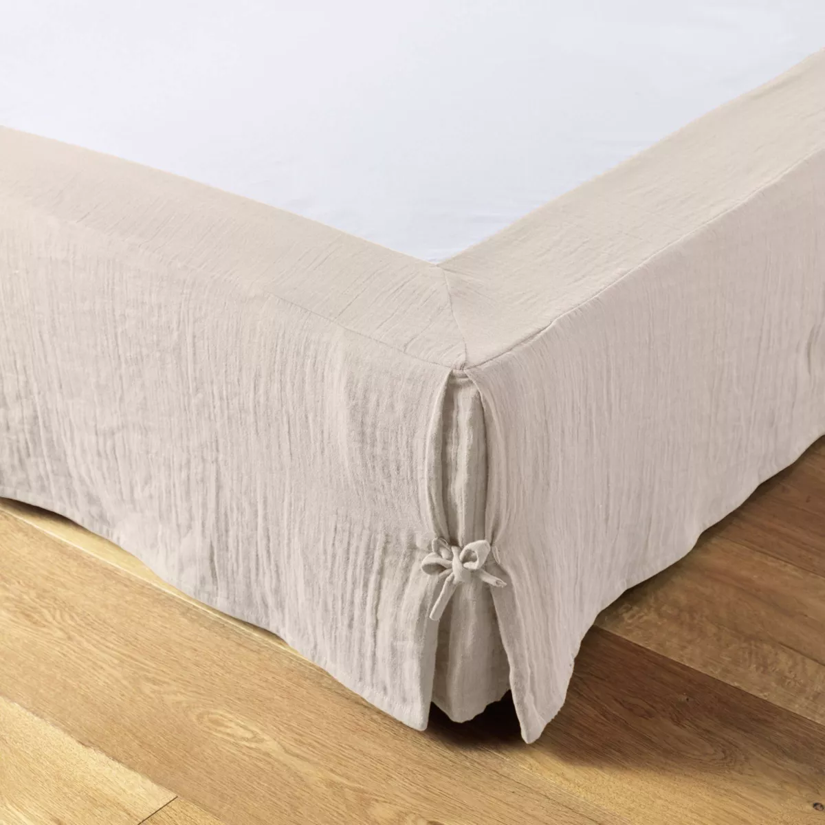 Betthusse aus Baumwoll-Gaze (160 x 200 cm) Gaïa Beige 3