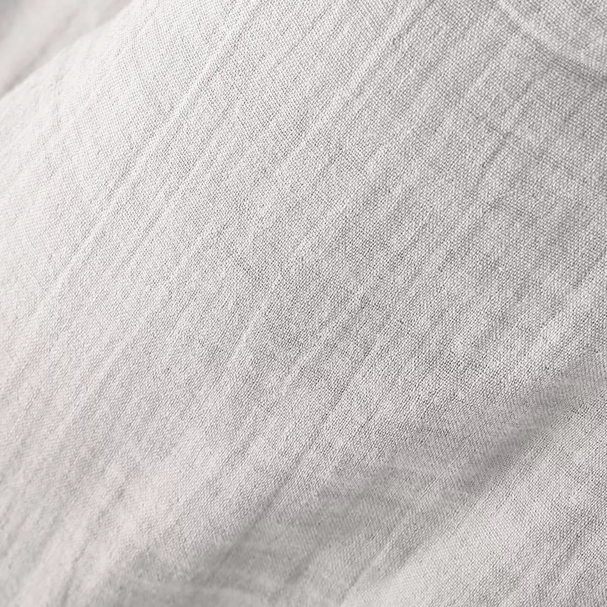 Drap housse gaze de coton (90 x 200 cm) Gaïa Gris nuage