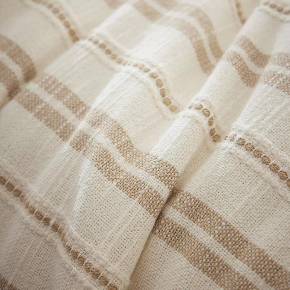 Cuscino rettangolare in cotone testurizzato (55 x 110 cm) Alice Corda