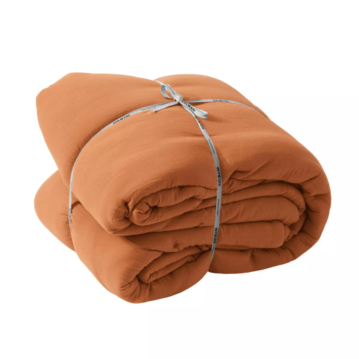 Gewatteerde katoenen sprei (180 x 240 cm) Gaïa Abrikoos