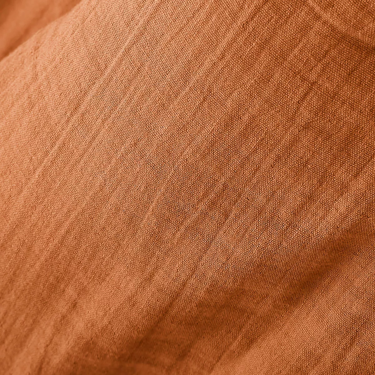 Rideau gaze de coton galon fronceur (140 x 240 cm) Gaïa Abricot