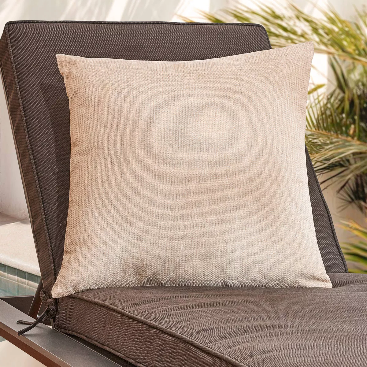 Cuscino da esterno Quadrato (50 x 50 cm) Edena Beige