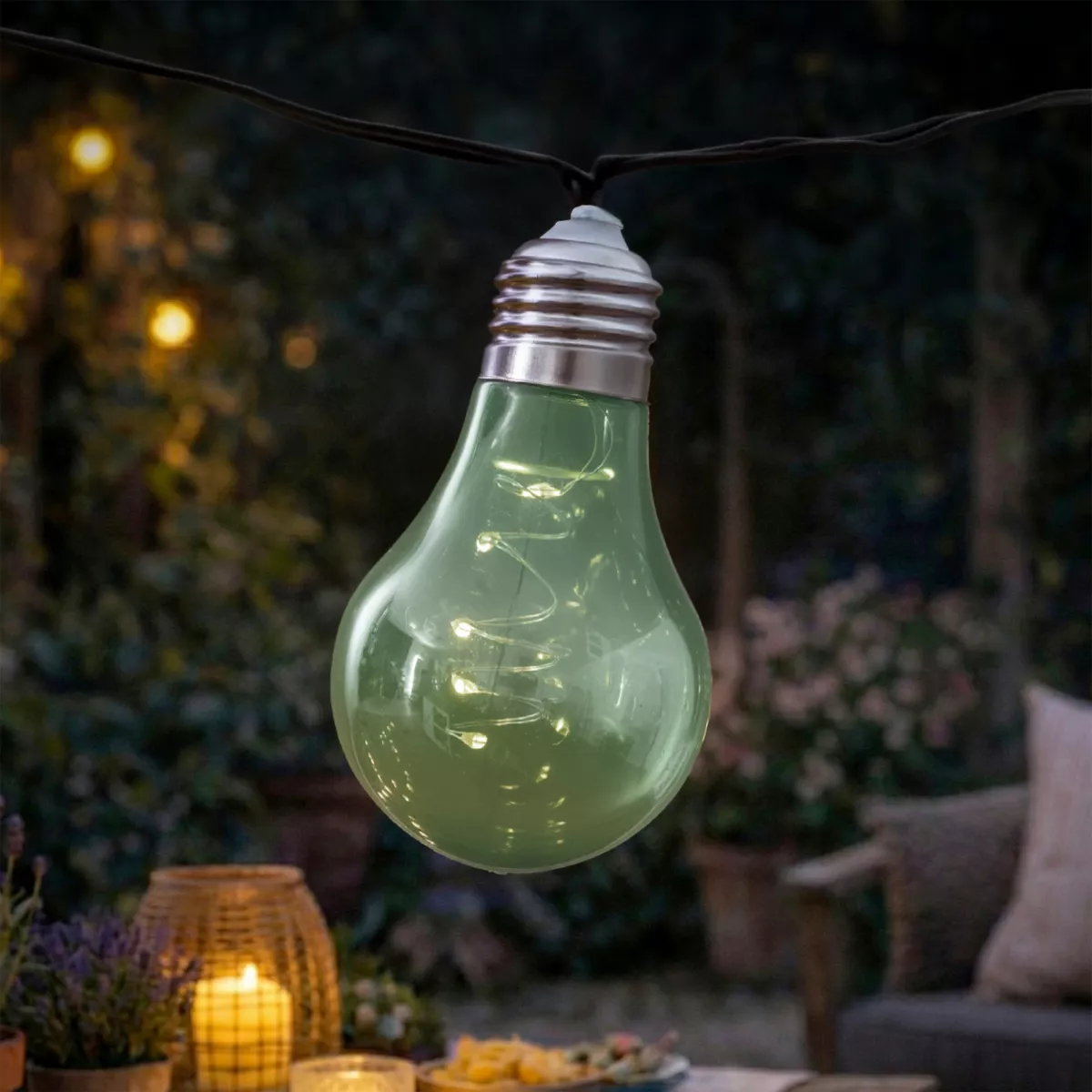 Ghirlanda luminosa solare Flashing 4,5 m - Multicolore 50 LED