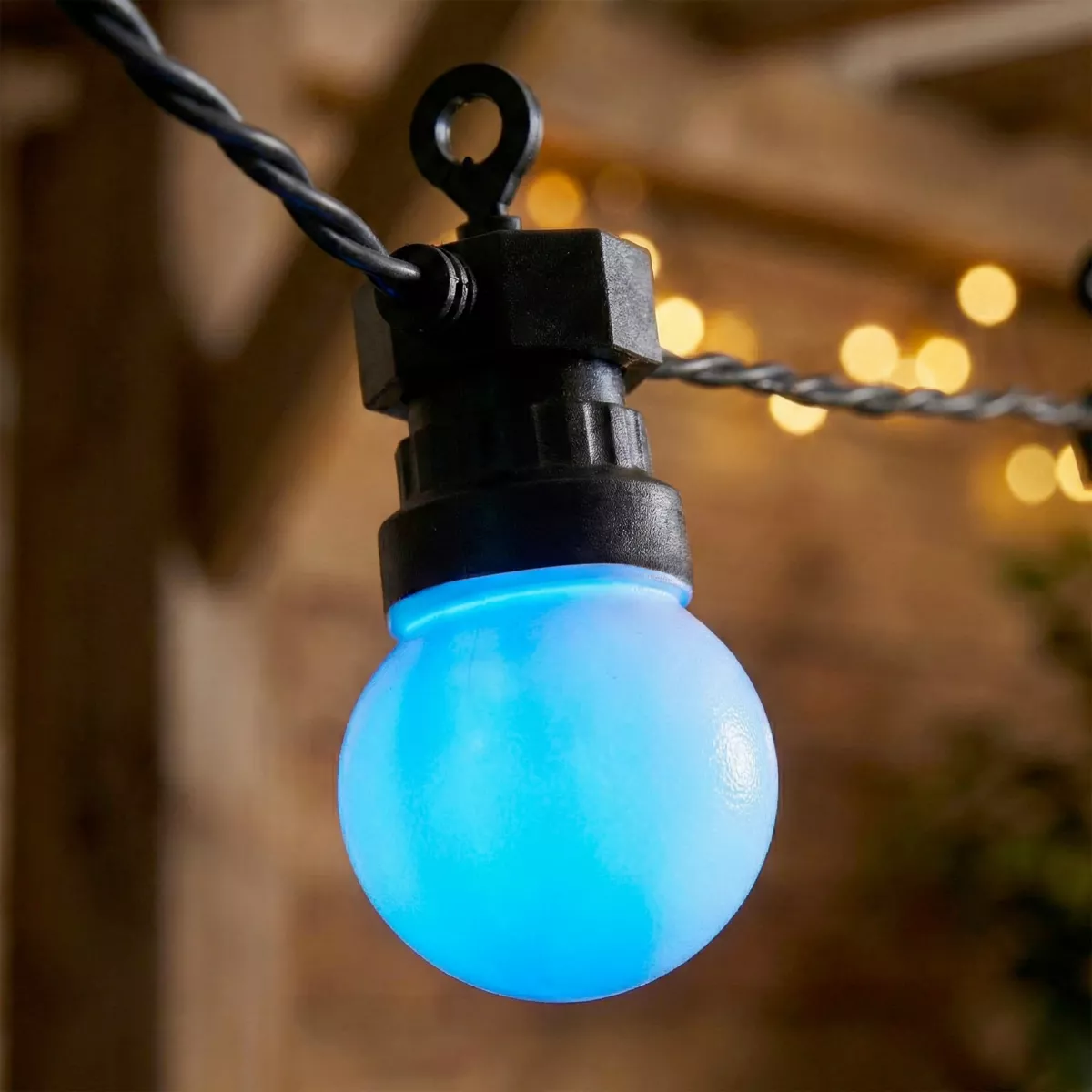 Ghirlanda luminosa solare da giardino 10 LED (4,5 m) Festa estiva Multicolore