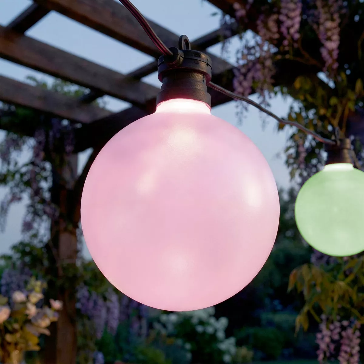 Ghirlanda luminosa da giardino collegabile 10 LED (4,5 m) Garden fiesta Multicolore