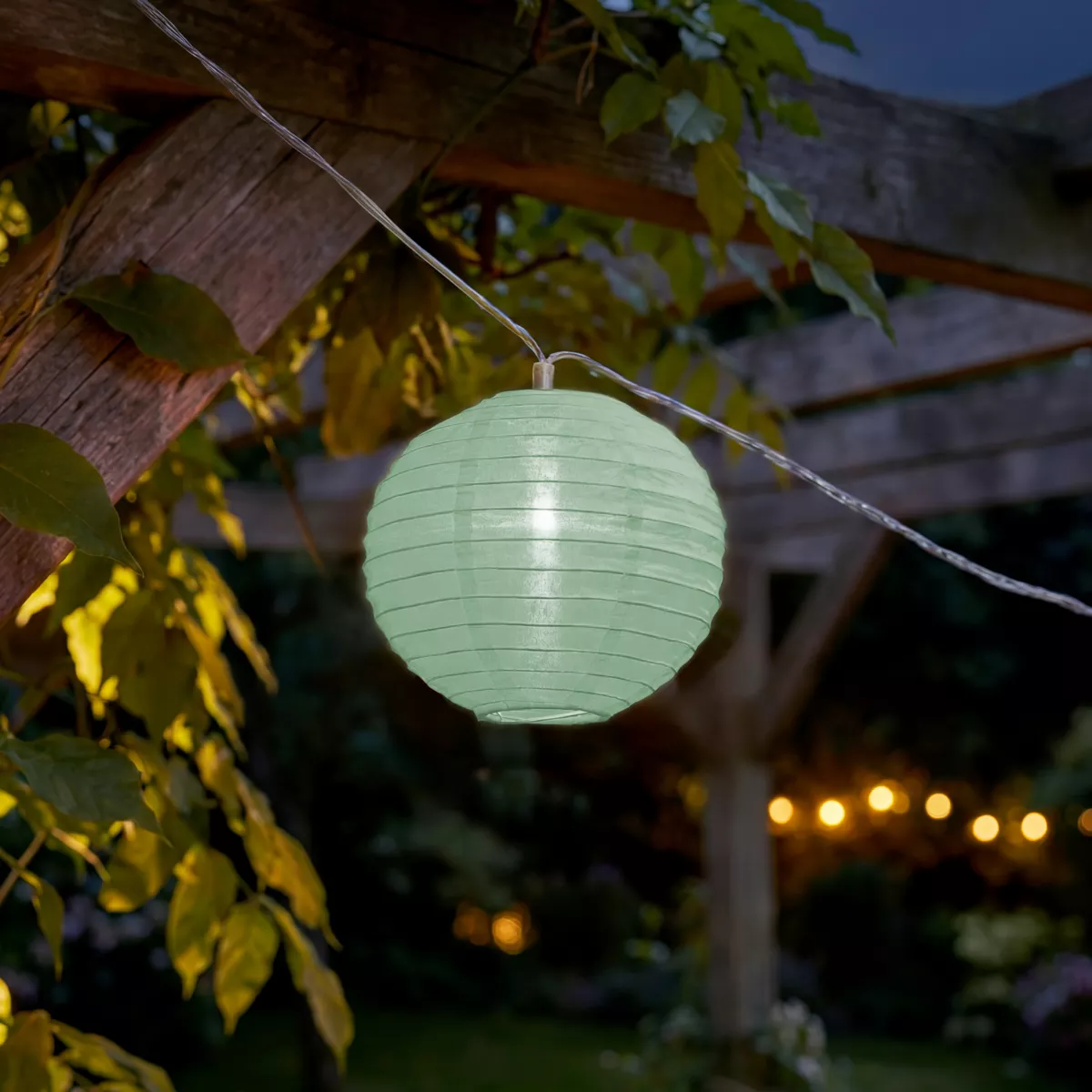 Ghirlanda luminosa esterna a batteria 20 LED (9,5 m) Lanterne cinesi Multicolore