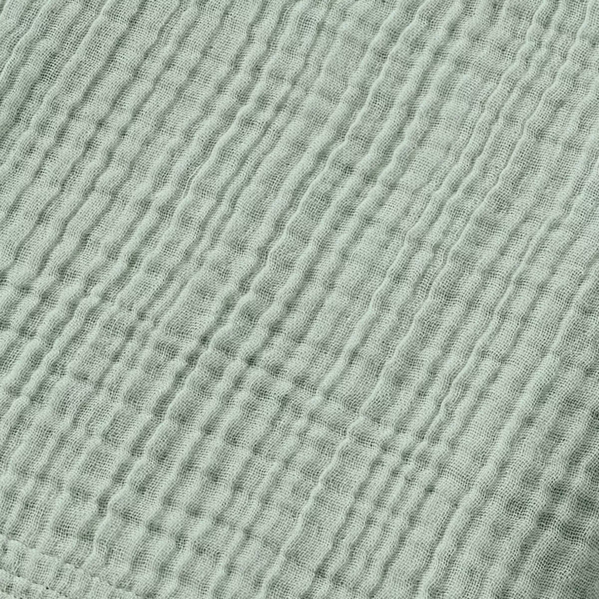 Poncho adulto in garza di cotone L/XL Gaïa Verde eucalipto