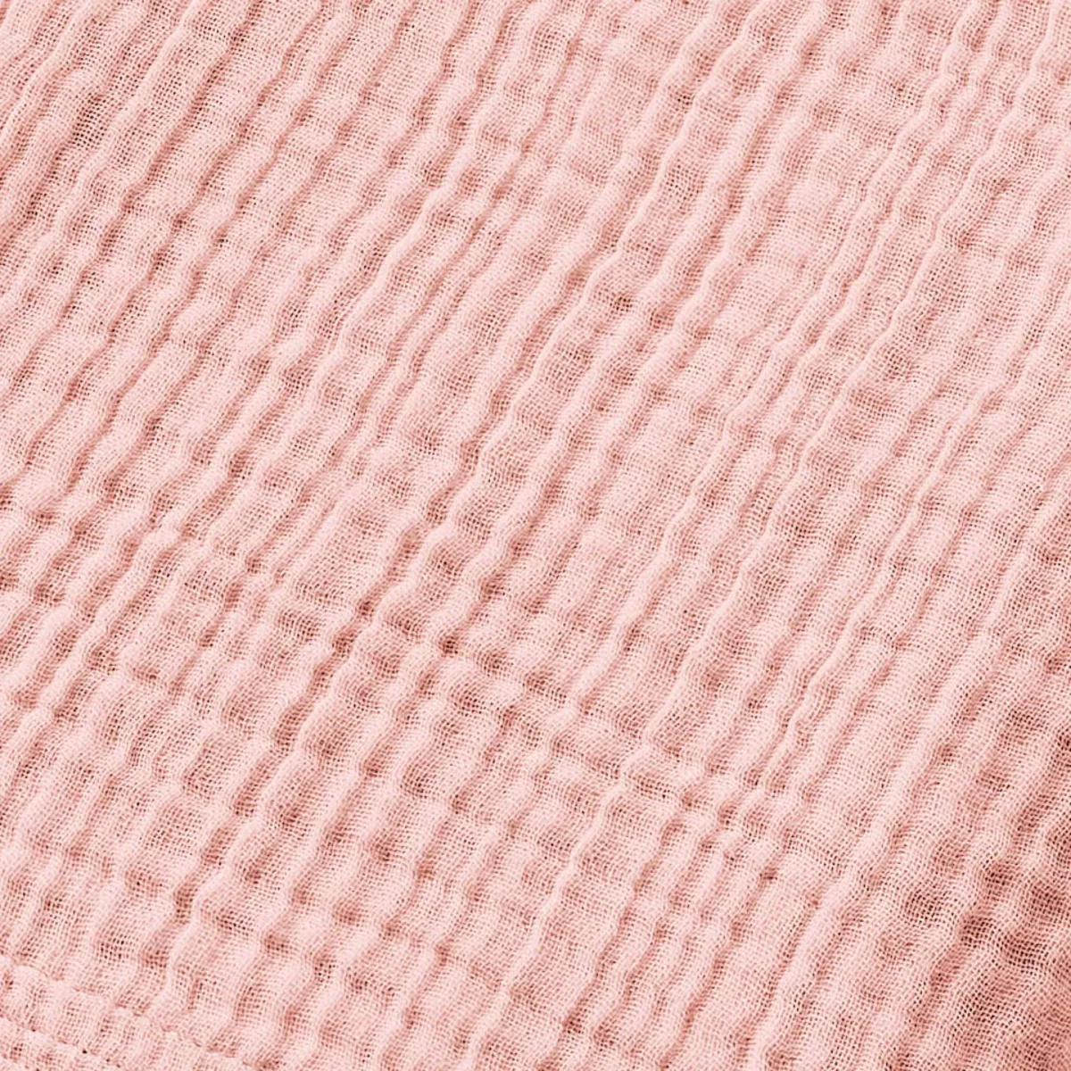 Poncho adulte gaze de coton L/XL Gaïa Rose pêche