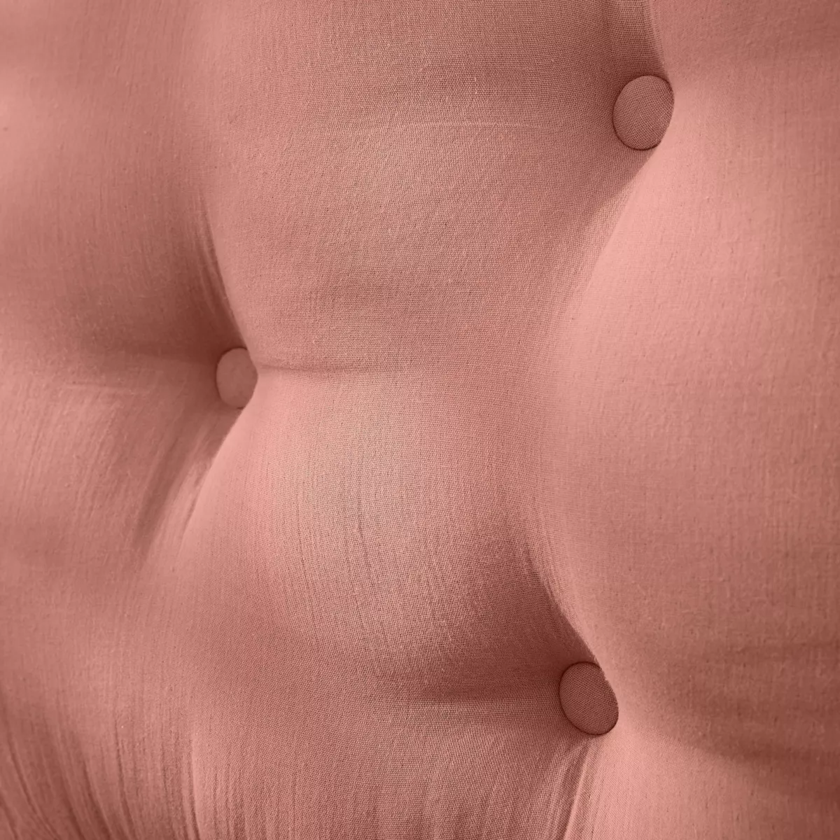 Testata letto garza di cotone (80 cm) Gaïa Rosa pesca