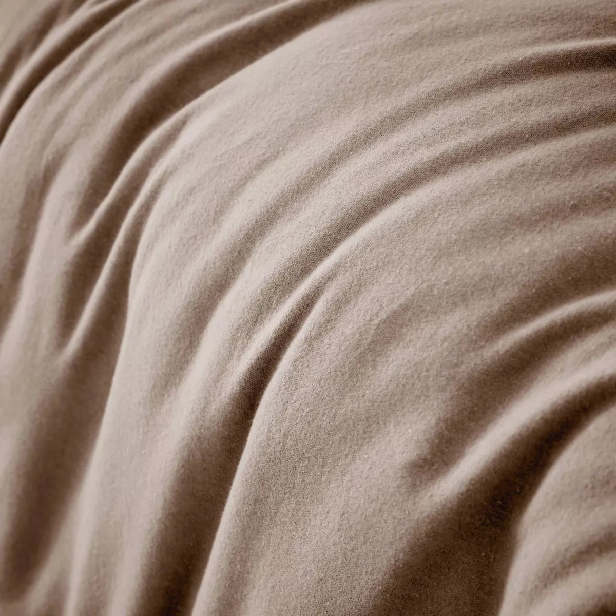 Housse de couette flanelle de coton (280 x 240 cm) Nina Ficelle