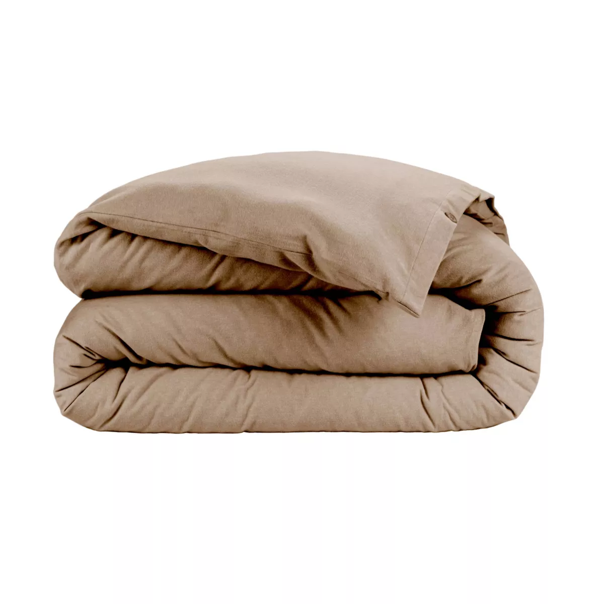 Housse de couette flanelle de coton (280 x 240 cm) Nina Ficelle