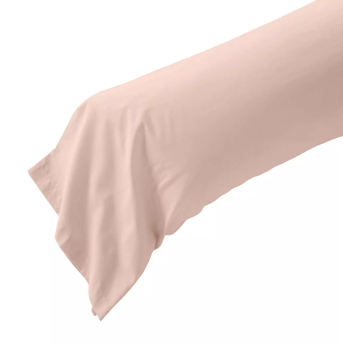 Federa per cuscino a rullo in percalle di cotone (L185 cm) Diane Rose Blush