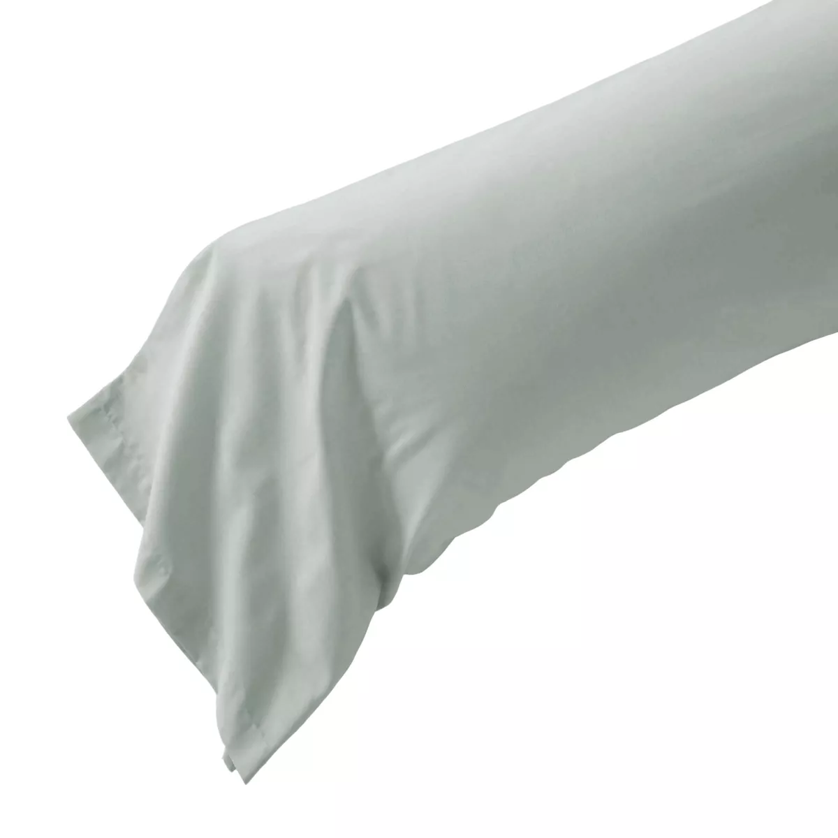 Federa per cuscino a rullo in percalle di cotone (L185 cm) Diane Blu Céladon