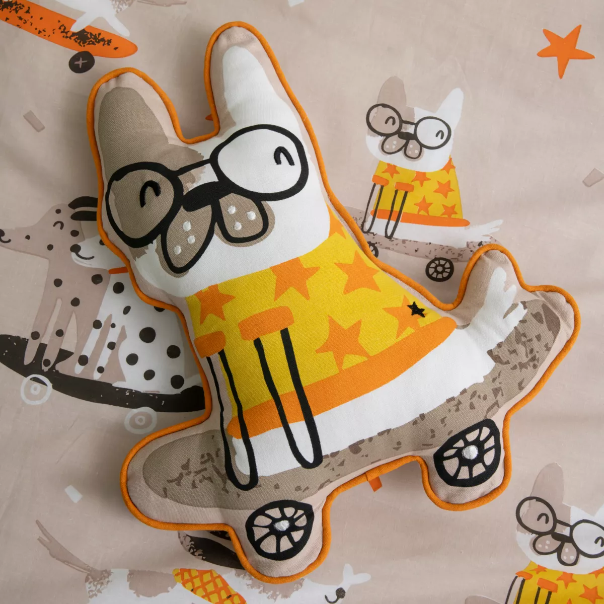 Coussin enfant coton (40 x 40 cm) Isidore Multicolore