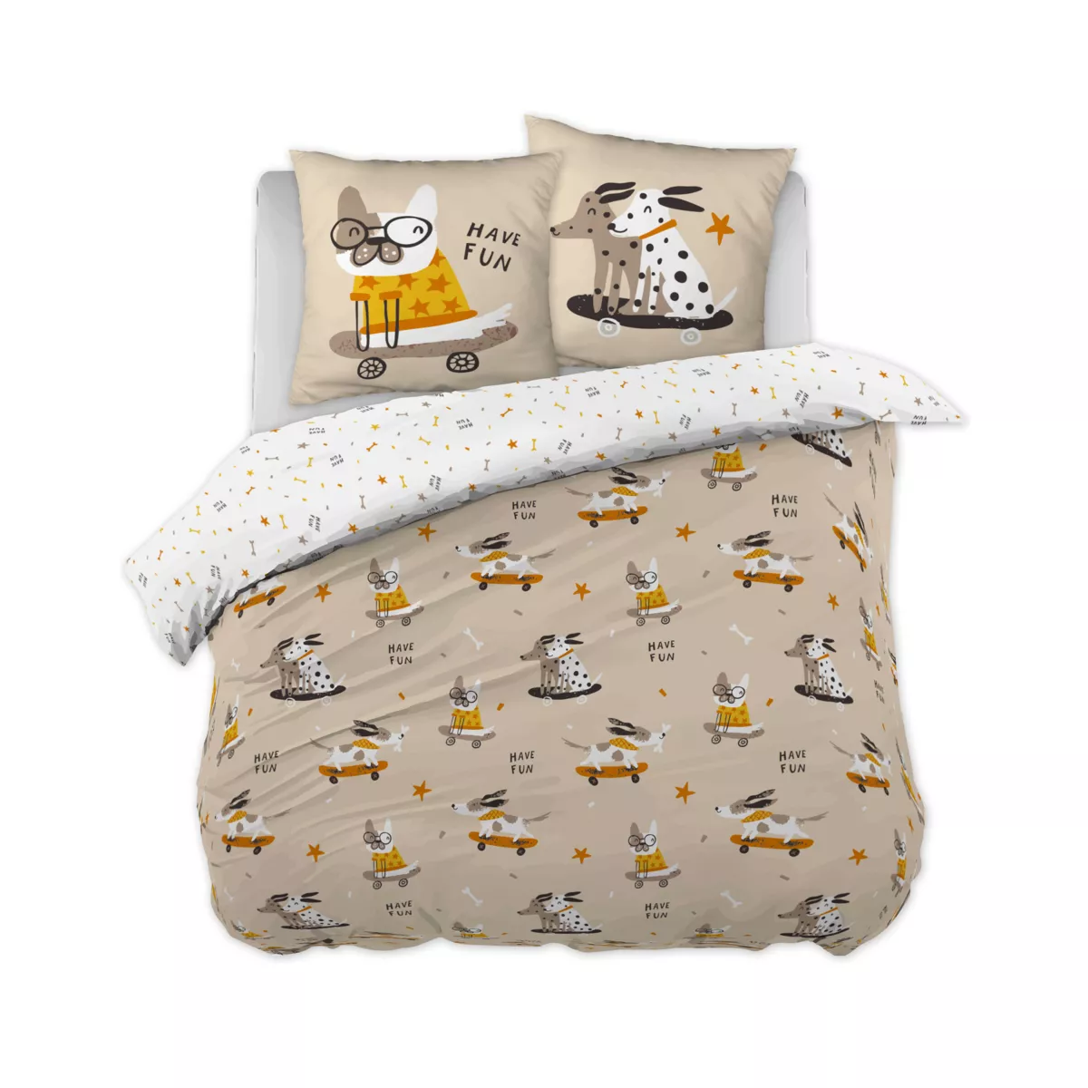 Completo lenzuola per bambini con 2 federe in cotone (240 x 220 cm) Isidore Multicolore