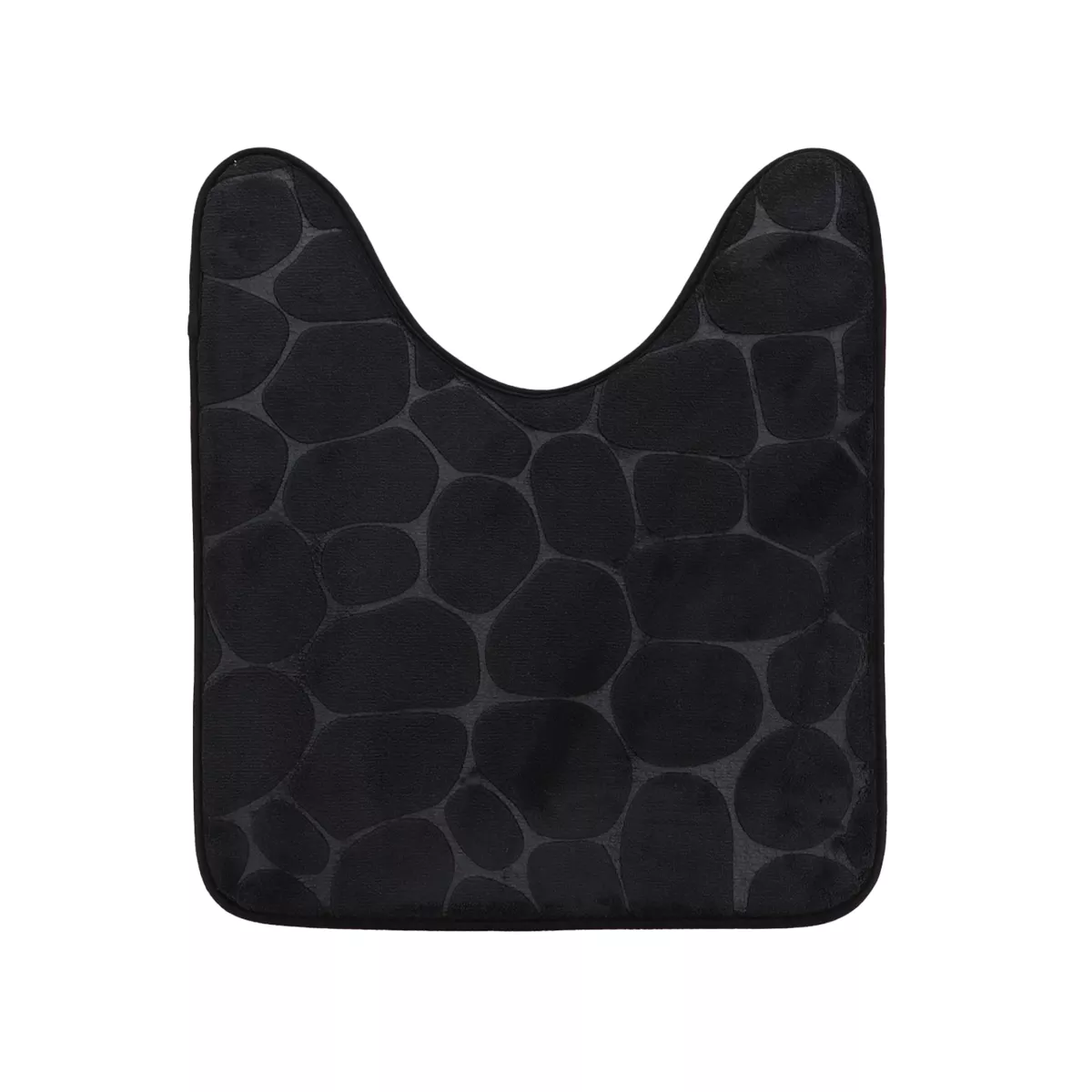 Alfombra de baño con memoria de forma (45 x 50 cm) Galeo Negro