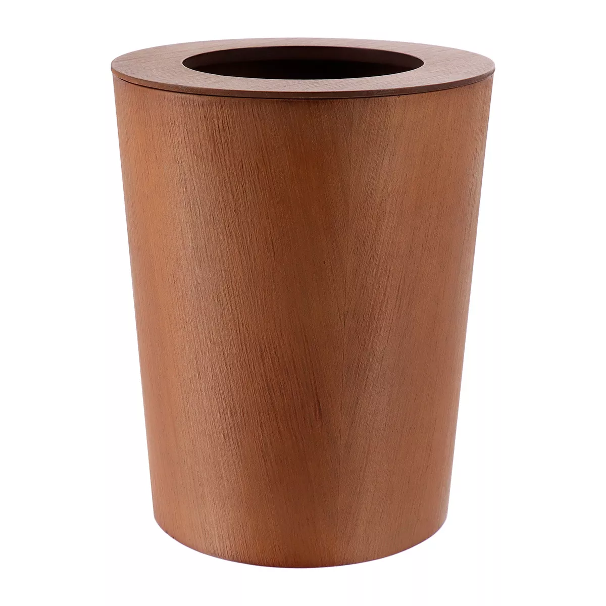 POUBELLE BOIS FACON CHENE  9L - MARRON