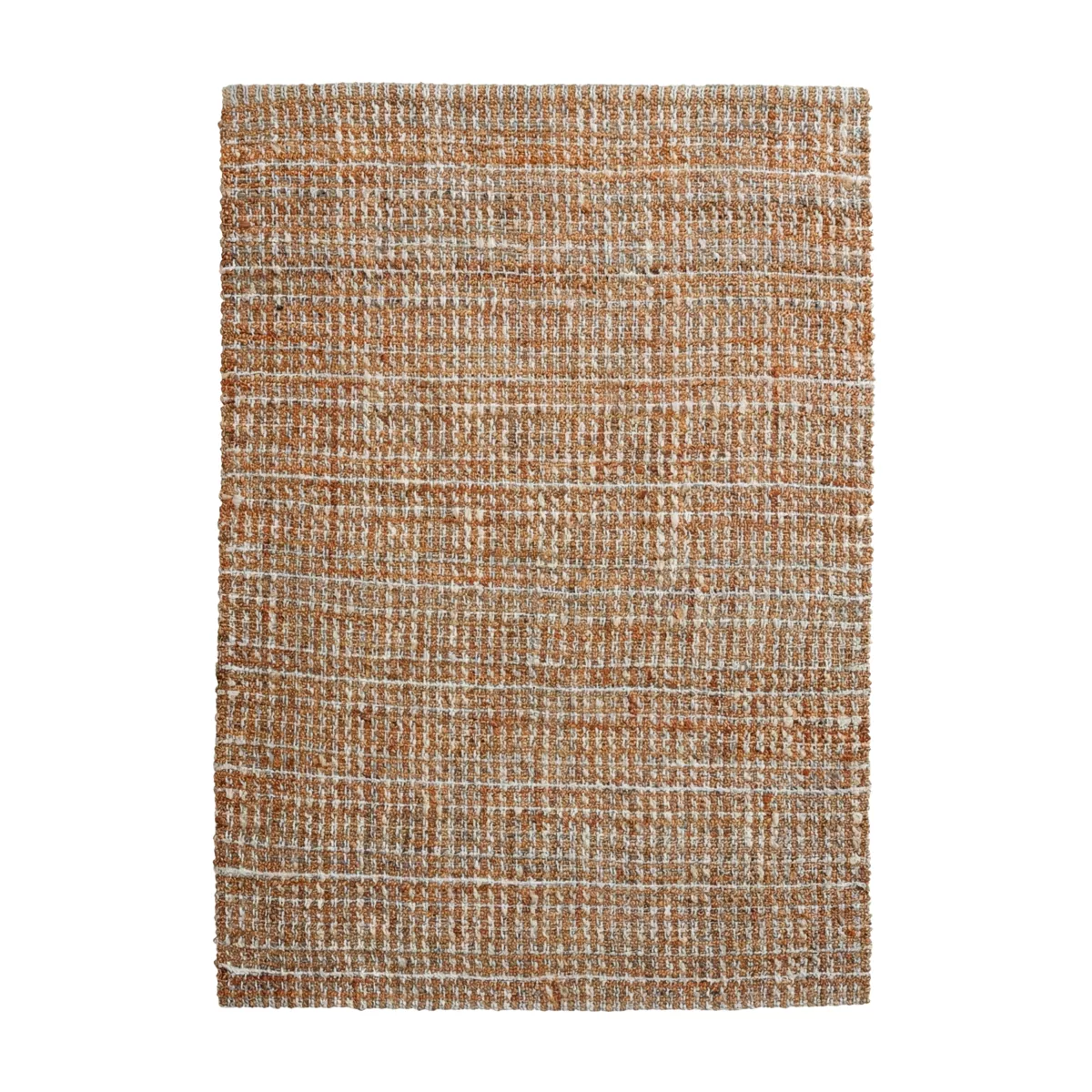Tapis de salon rectangulaire jute tissée main (140 x 200 cm) Weston Marron