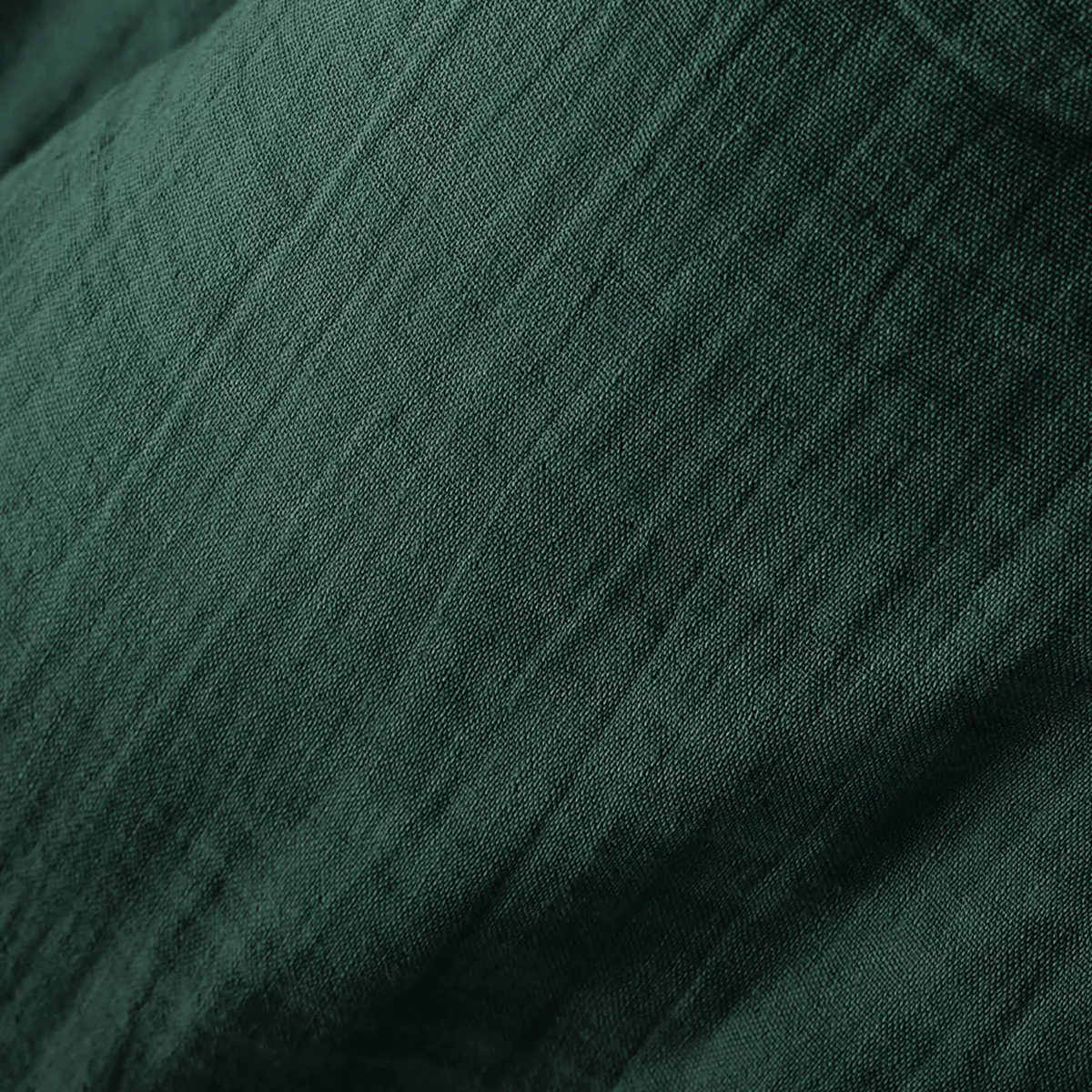 Coussin carré gaze de coton (40 x 40 cm) Gaïa Vert sapin