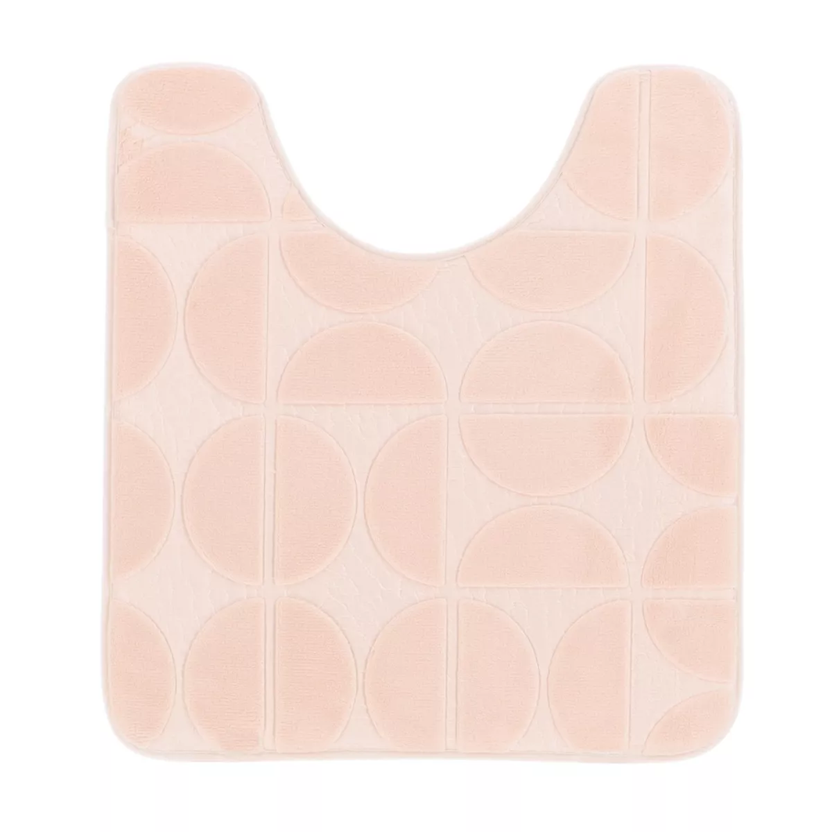 Tappeto per wc con memoria di forma (45 x 50 cm) Motivo Rosa cipria