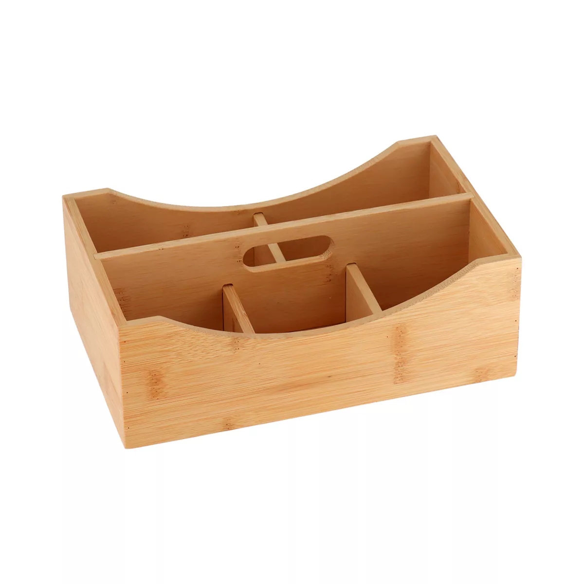 Organizzatore per il bagno con 5 scomparti e manico in bambù Instant Naturel