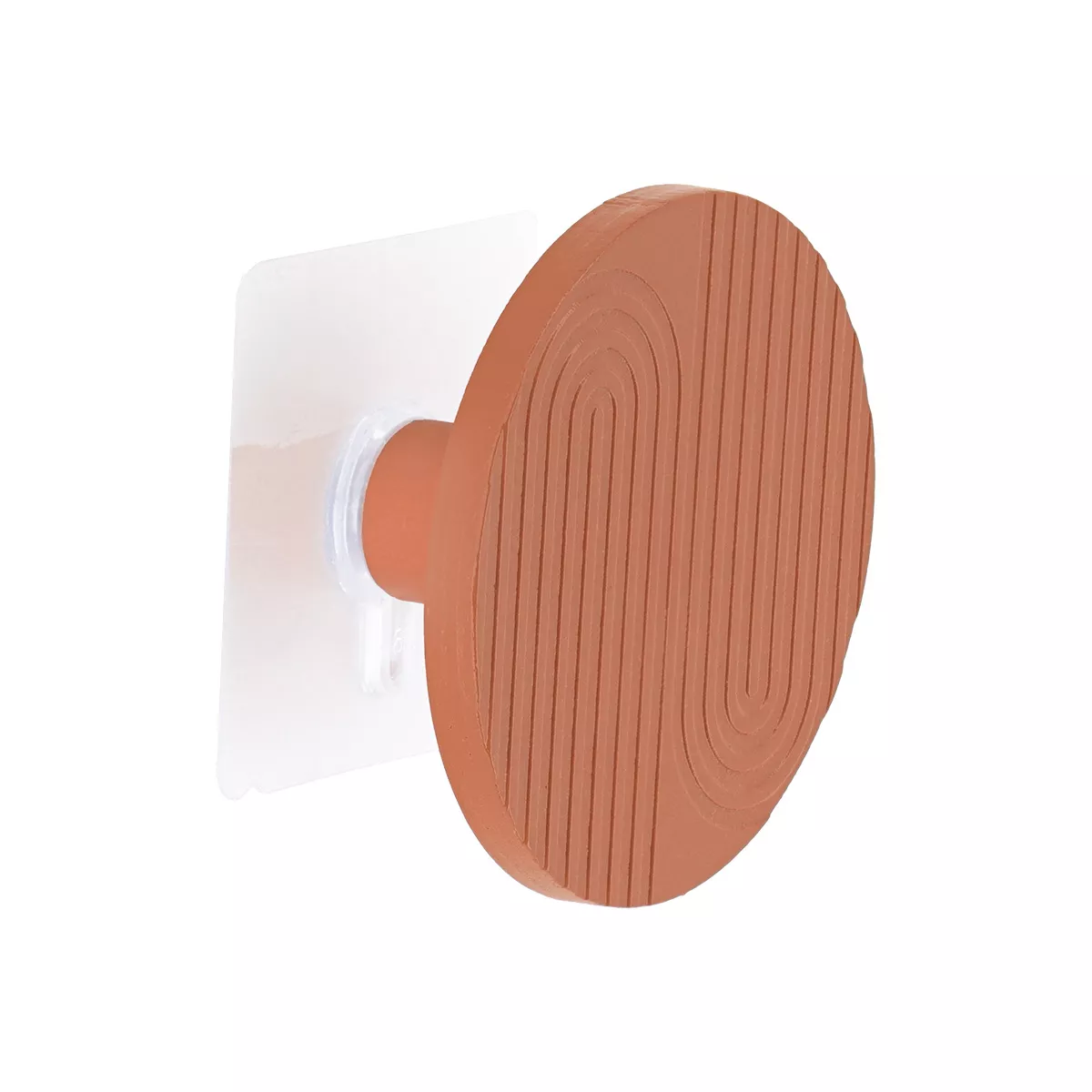 Attaccapanni adesivo in bambù (8 cm) Boho-chic Terracotta