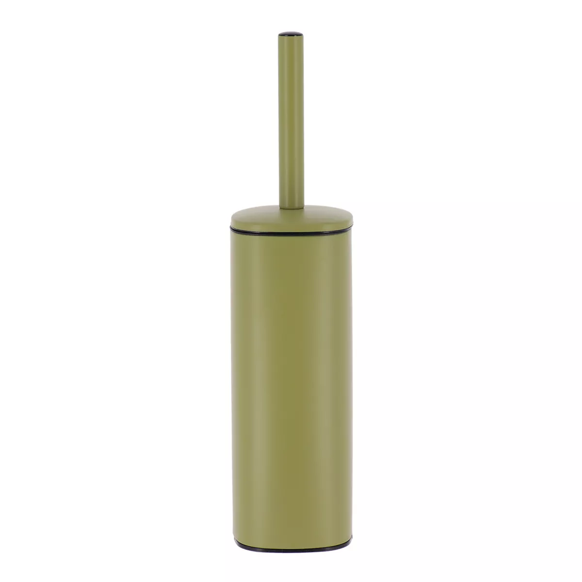 BROSSE WC CARREE METAL - VERT OLIVE
