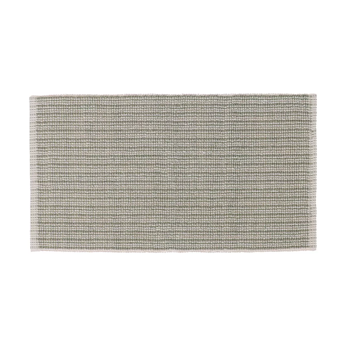 TAPIS JEANNE COTON/AUTRES FIBRES 45X90 CM - VERT/BLANC