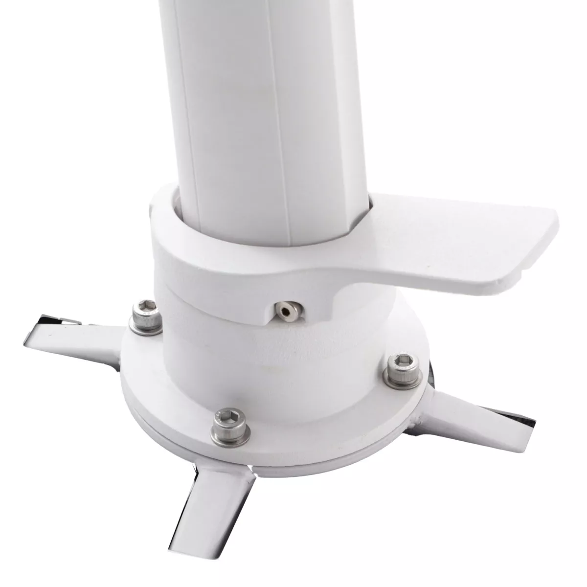 Ombrellone sporgente rettangolare in alluminio con base (3 x 4 m) Elyra Bianco e Tortora