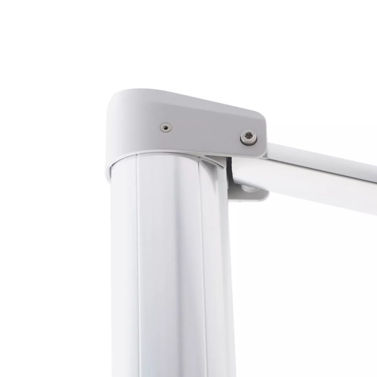 Ombrellone sporgente rettangolare in alluminio con base (3 x 4 m) Elyra Metallico lucido e Beige