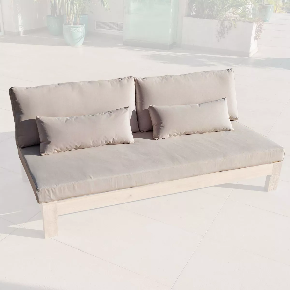 Housses de coussin de remplacement pour Canapé 3 places Bornéo Sable