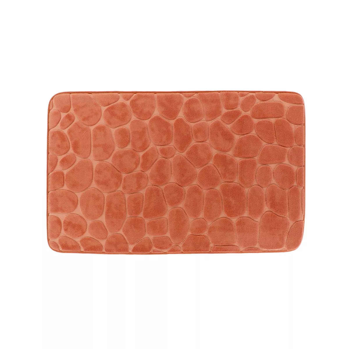 Tapis de bain rectangulaire mémoire de forme (50 x 80 cm) Galeo Cuivre
