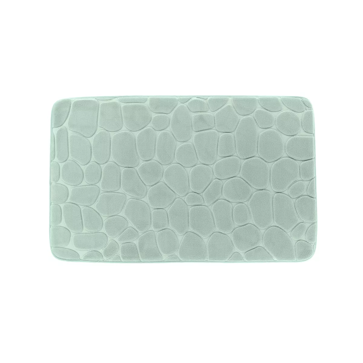 Tapis de bain rectangulaire mémoire de forme (50 x 80 cm) Galeo Vert eucalyptus