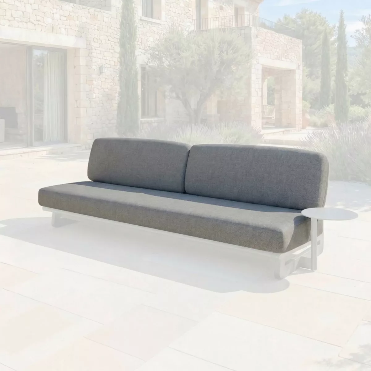 Copricuscini di ricambio per Divano 3 posti Long Beach Grigio antracite