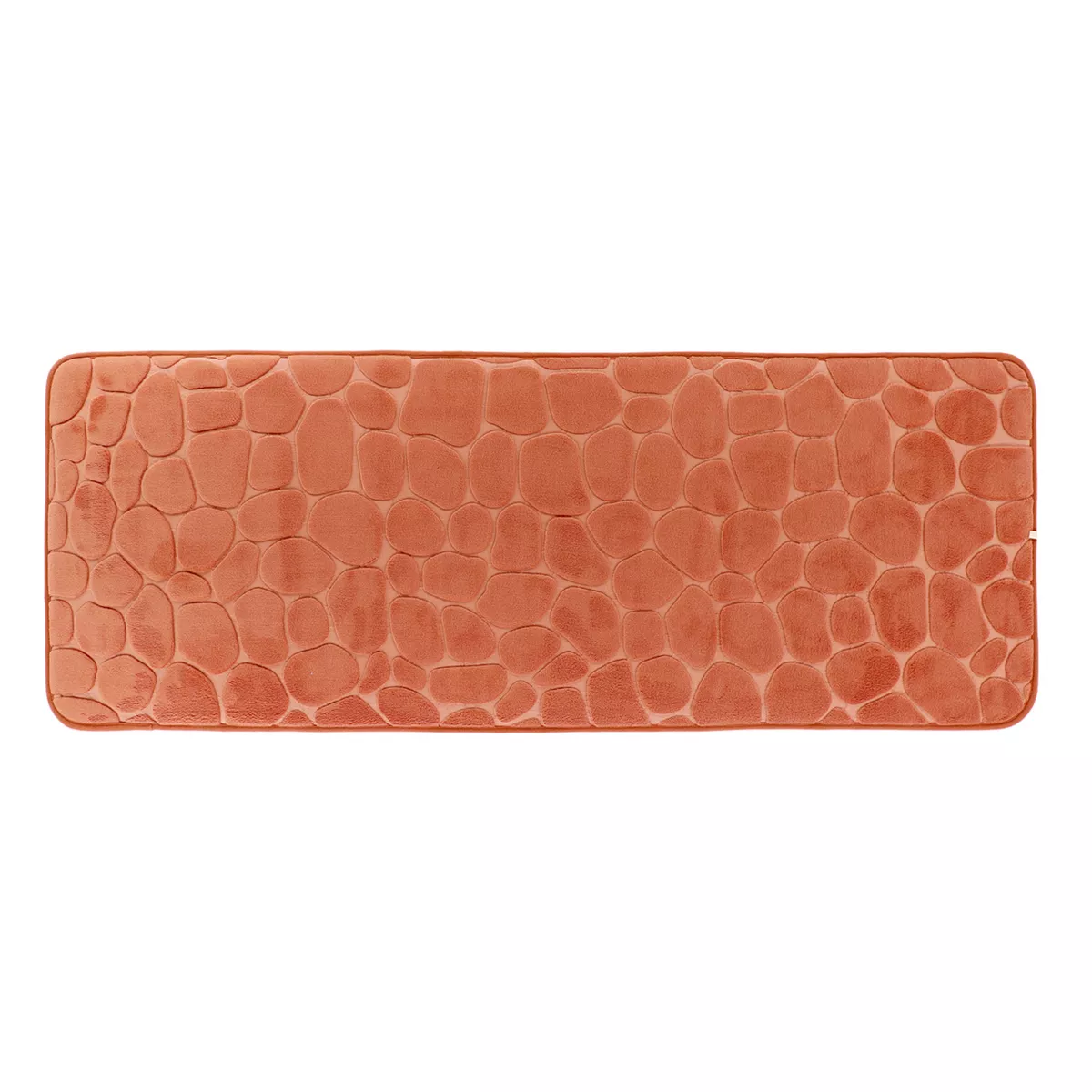 Tappeto da bagno rettangolare memory foam (50 x 120 cm) Galeo Rame