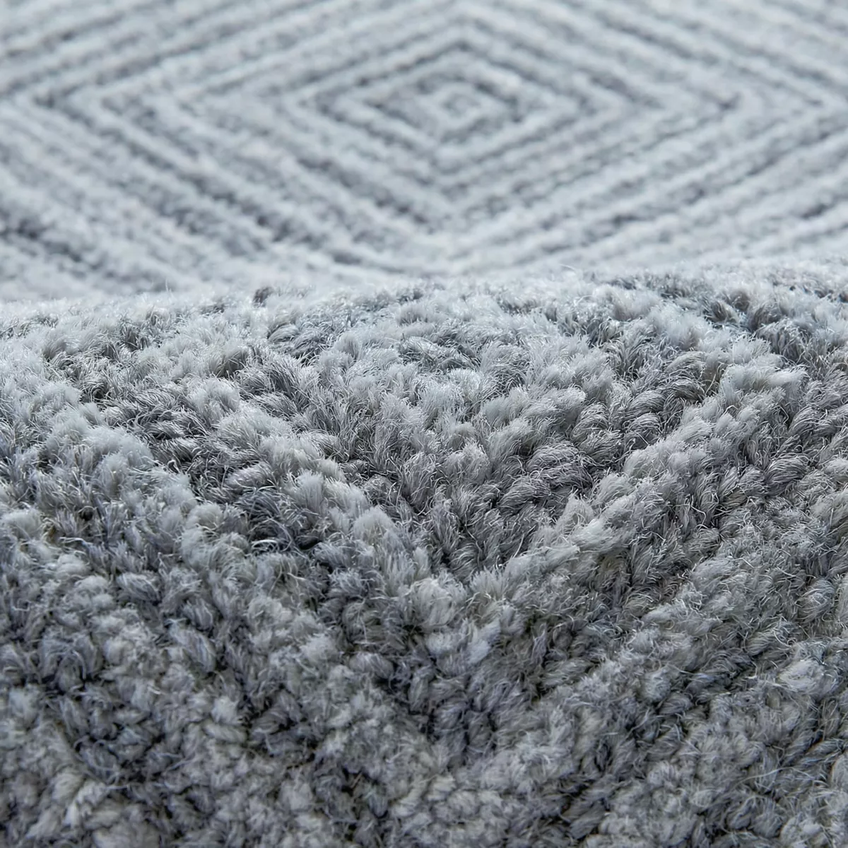 Tappeto da soggiorno rettangolare in materiale riciclato tafted (160 x 230 cm) Shelton Grigio